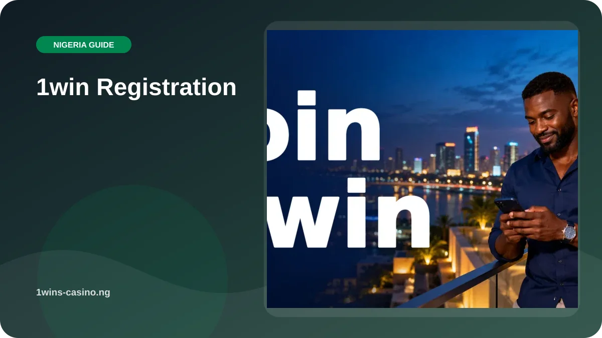 1win Registration illustration